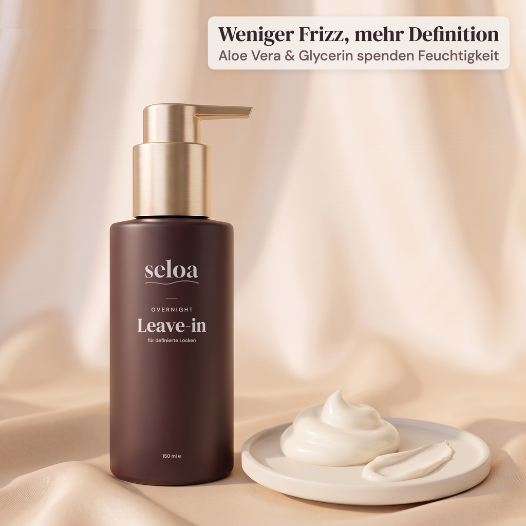 Seloa Overnight Leave-in mit cremiger Textur auf Seide