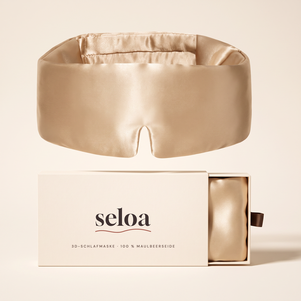 3D-Schlafmaske mit Seide